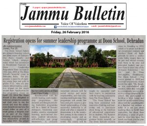 Jammu Bulletin 26.02.16