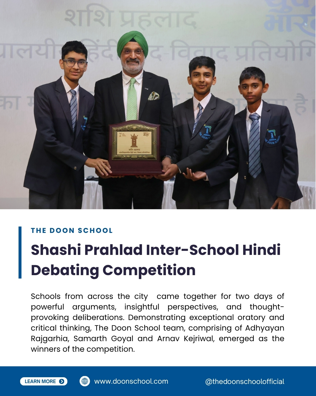 Shashi Prahlad Inter-School Hindi Debating Competition