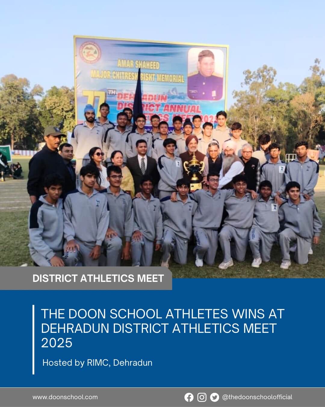 The Doon School Athletes Wins at Dehradun District Athletics Meet 2025